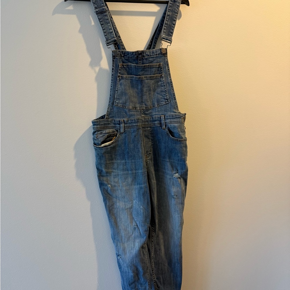 Blank NYC Light Blue Denim Overalls